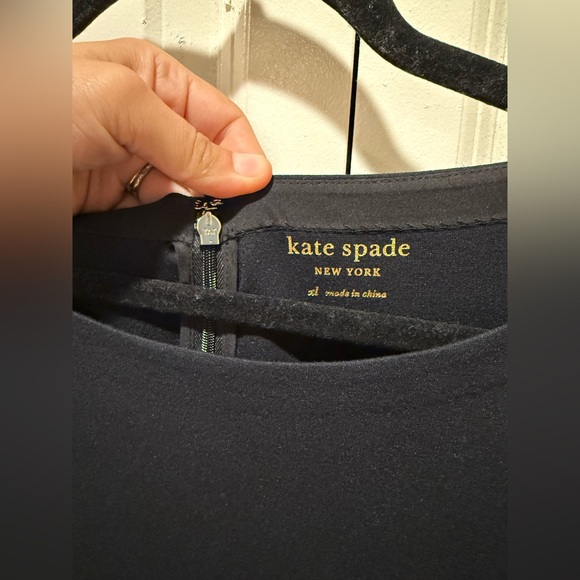 Kate Spade New York Boat Neck Ponte 3/4 Sleeves Black Dress Office Classic ,XL - Picture 6 of 8